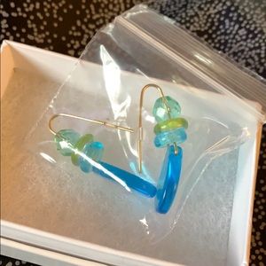 Glass Dangle Earrings